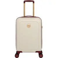Mosz Måoesz Handgepäck Harter Koffer / Trolley / Reisekoffer - 55 x 35 x 20 cm - Lauren- White / Beige, Valise, Blanc, Beige