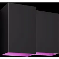 Philips Hue Resonate Applique Murale White and Color Noir Lot de 2