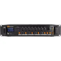 Power Dynamics PDV360MP3 Mélangeur 4 zones (Amplificateur de puissance), Amplificateur stéréo, Noir