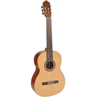 Salvador gitaar 4//4 Salvador CS-244 (Guitare classique, Épicéa, Nickel, Sapele), Guitare, Marron