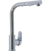 Plieger Dour 1-Loch-Küchenarmatur mit ausziehbarem Ausgangsverchrom (1084002)