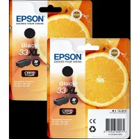 Epson 33XL Cartouche Noir Lot de 2