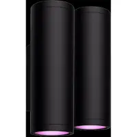 Philips Hue Appear Applique Murale White and Color Noir Lot de 2
