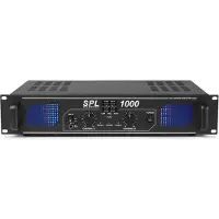 Skytec SPL1000 Ampli DJ PA Audio LED 2800W EQ Rack 48cm 2U