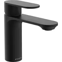 Schutte Robinet de salle de bains MONTANA Robinet de lavabo noir mat Mitigeur 32316