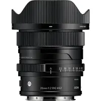 Sigma 20mm f/2 DG Contemporary Sony E-mount - Noir