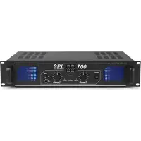 Skytec SPL700 Ampli DJ PA Audio LED 2000W EQ Rack 48cm 2U
