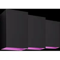 Philips Hue Resonate Applique Murale White and Color Noir Lot de 3