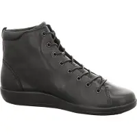 Ecco Soft 2.0 Veterschoenen Hoog - zwart - Maat 37