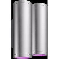 Philips Hue Appear Applique Murale White and Color Inox Lot de 2
