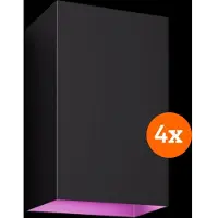 Philips Hue Resonate Applique Murale White and Color Noir Lot de 4
