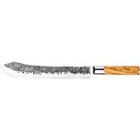 Forged Couteau De Boucher 25.5 Cm - Olive -