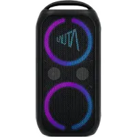 Technisat WUMMSBOX | Haut-parleur Bluetooth avec batterie, caisson de basses et effet lumineux