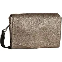 Tom Tailor Denim Sac à rabat Beige, Quinn, Flap bag S no zip, metallic taupe