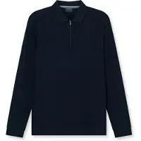 Olymp Homme OLYMP Casual Regular Fit Polo manches longues marine, Unicolore