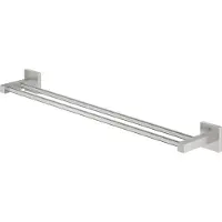 GROHE Start Cube QuickFix porte-serviettes double, 654mm, adhésif, supersteel