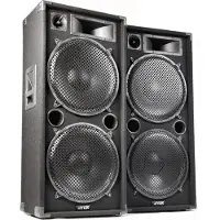 Skytec MAX215 Disco Lautsprecher 2x 15 4000watt (Passif), Haut-parleur PA, Noir