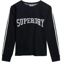 Superdry Ath Ess Graphic Long Sleeve T-shirt Noir L Femme