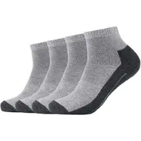 Camano Chaussettes de sport gris chiné / noir chiné