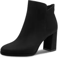 Tamaris Bottines pour femme, vegan et antidérapantes, avec fermeture à glissière 1-25362-45, pointure : 38 EU, couleur : noir