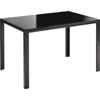 Beliani Table De Repas Lavos Noir 80 Cm 120 Cm Métal