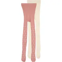 Minymo Collant crème / rose ancienne