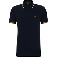 Boss green Paul 10255848 Green Short Sleeve Polo Bleu S Homme