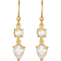 Elli Boucles d'oreilles or / transparent