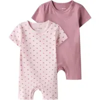 TWO SOON Pyjama rose / framboise