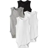 TWO SOON Barboteuse / body gris / noir / blanc