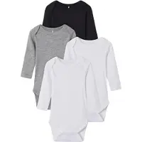 TWO SOON Barboteuse / body gris chiné / noir / blanc