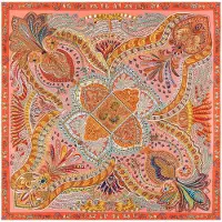 Roeckl Foulard 'VIBRANT PAISLEY' mélange de couleurs / orange