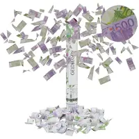 Relaxdays Lanceur de confettis billet de banque (1 pcs)