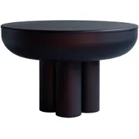 101 Copenhagen Crown Table - Table de Crown Burned Black | Low