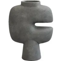 101 Copenhagen Tribal Vase Dark Grey | Medio