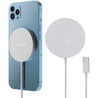 Accezz Wireless Charger USB-C - Chargeur MagSafe sans fil - 1 mètre - Blanc
