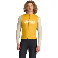 Sportful Supergiara Logo Thermal Long Sleeve Jersey Jaune L Homme