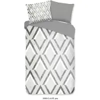 Good Morning Enveloppe de couette Good Morning "graphic print" - Bleu - (240x200/220 cm) - Coton