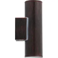Eglo 94105 LED Applique murale d'extérieur Riga 2 x 3W brun antique