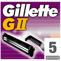 Gillette Rasoir - - G-II - Cargador 5 recambios - Pour homme - Confort optimal
