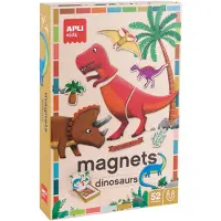 APLI Kids Fun Dinosaurs With 52 Magnets Multicolore Enfants