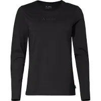 Vaude Logo Long Sleeve T-shirt Noir 36 Femme