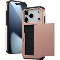 IMoshion Coque arrière avec porte-cartes Apple iPhone 17 Pro - Rose Doré