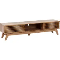 Beliani Meuble Tv Toledo Marron Bois