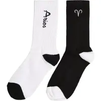 Mister tee Chaussettes 'Zodiac' noir / blanc