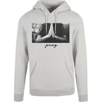 Mister tee Sweat-shirt 'Pray' gris clair / noir / blanc