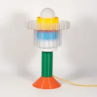 Warren & Laetitia Gigi Lampe de Table Green | Orange Foot