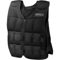 DH FitLife Gilet Lesté Ajustable 20KG – Veste de Musculation pour Entraînement à la Force, Endurance, Course, Pompes et Tractions