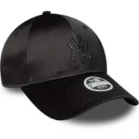 New Era Satin Rhinestone 9forty New York Yankees Cap Noir