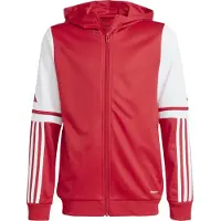 Adidas Veste de survêtement 'SQ25' rouge / blanc cassé
